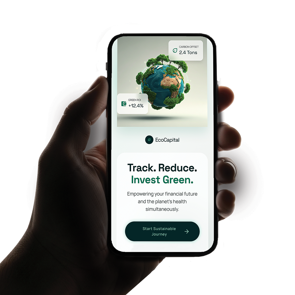 EcoCapital - Track. Reduce. Invest Green. Sustainable Finance App UI/UX Design