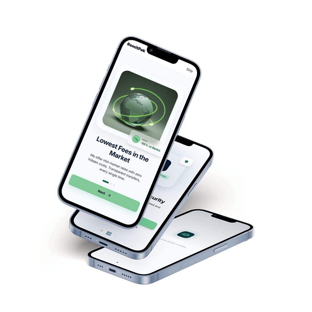 RemitPak — Global Money Transfer & Remittance App UI Kit