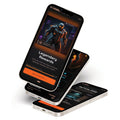 Vanguard Gaming Legendary Rewards App UI Design