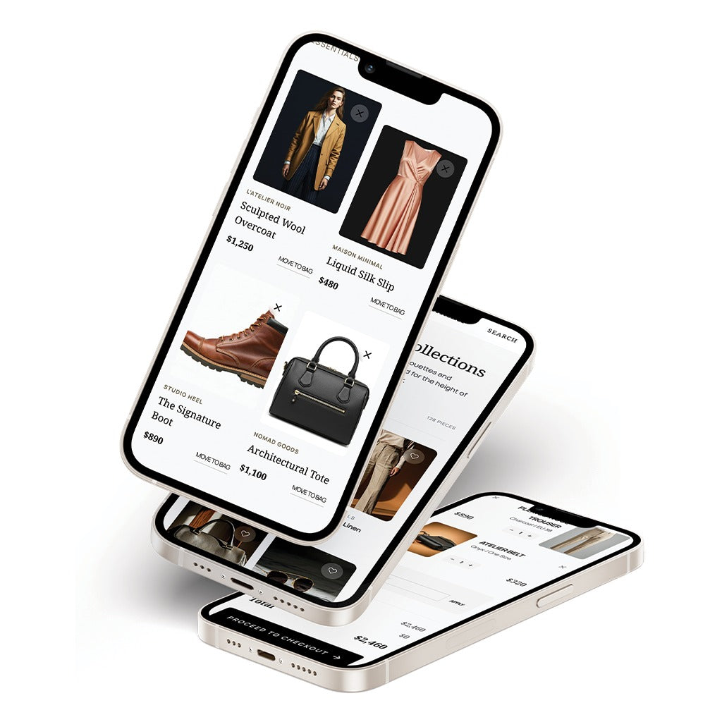 Luxury Fashion E-commerce App UI Design