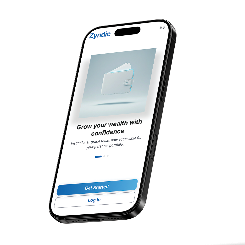 Zyndic - Smart Wealth Management App UI/UX Design
